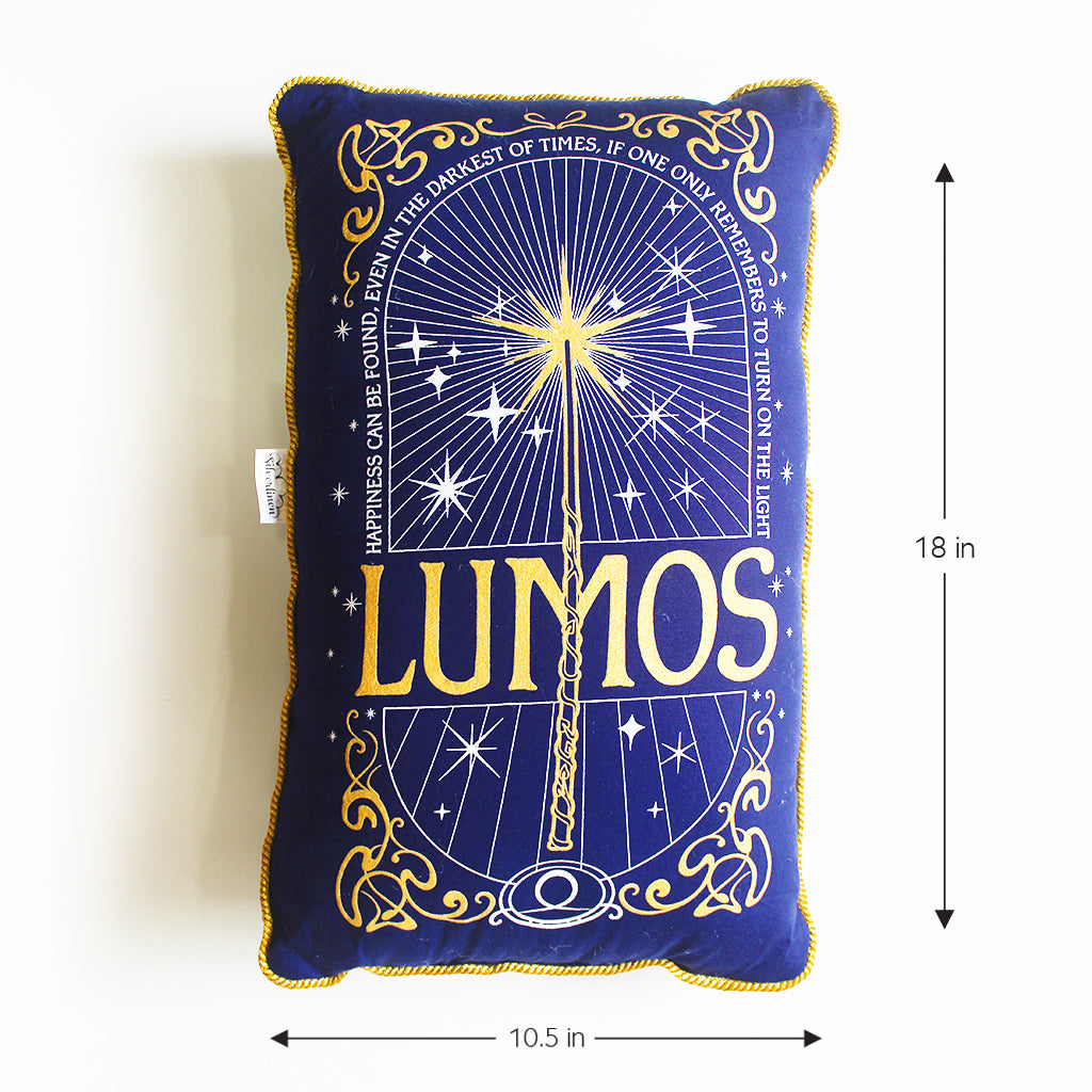 Official Harry Potter Lumos Shape Cushion for Boys & Girls (Can be Personalised)