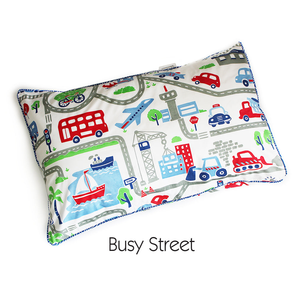 100% Cotton Single Pillow Cover with Piping (PILLOW NOT INCLUDED) || Fits All Standard Size Pillows, Back Flap Closure