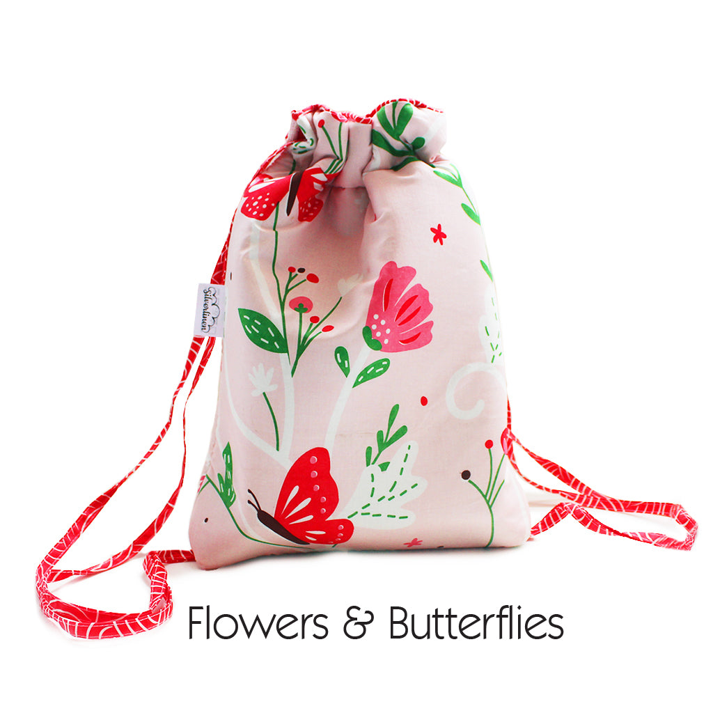 Set of 2 Drawstring Bags with Waterproof Lining - Any 2 of Your Choice