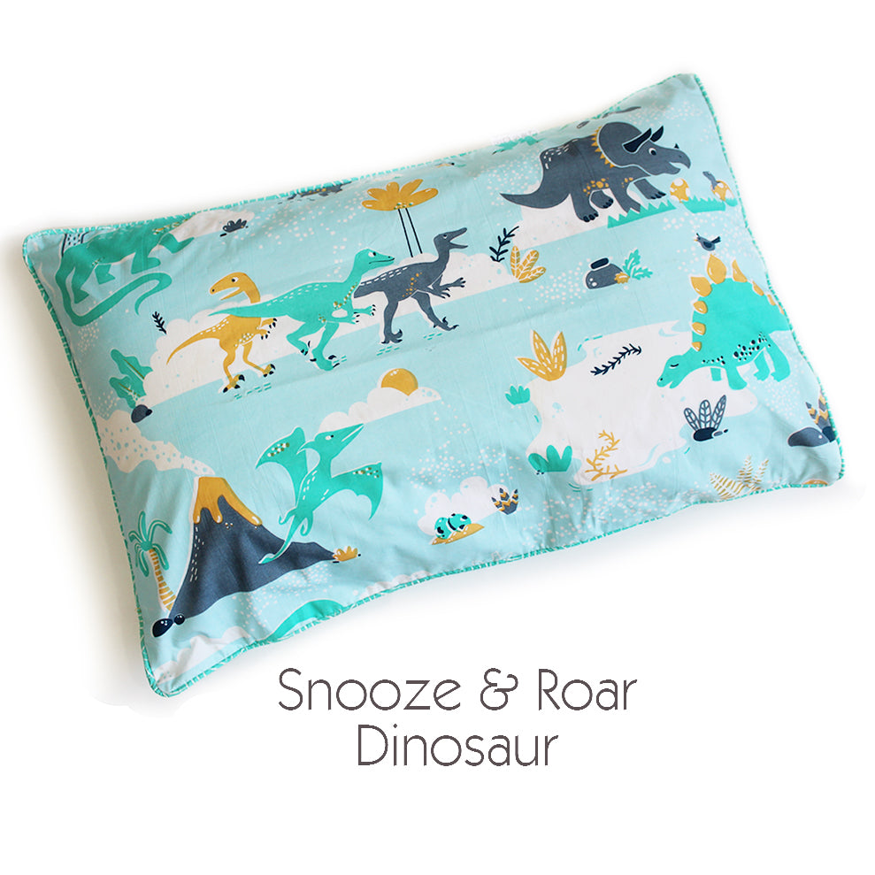 100% Cotton Single Pillow Cover with Piping (PILLOW NOT INCLUDED) || Fits All Standard Size Pillows, Back Flap Closure