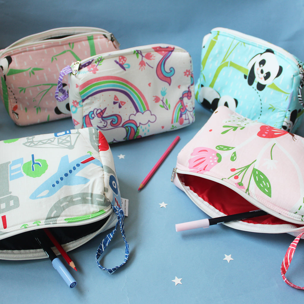 Multipurpose Pouch with Waterproof Lining || Multipurpose, Stationery Pouch, Toiletries Pouch, Accessories Pouch - Football