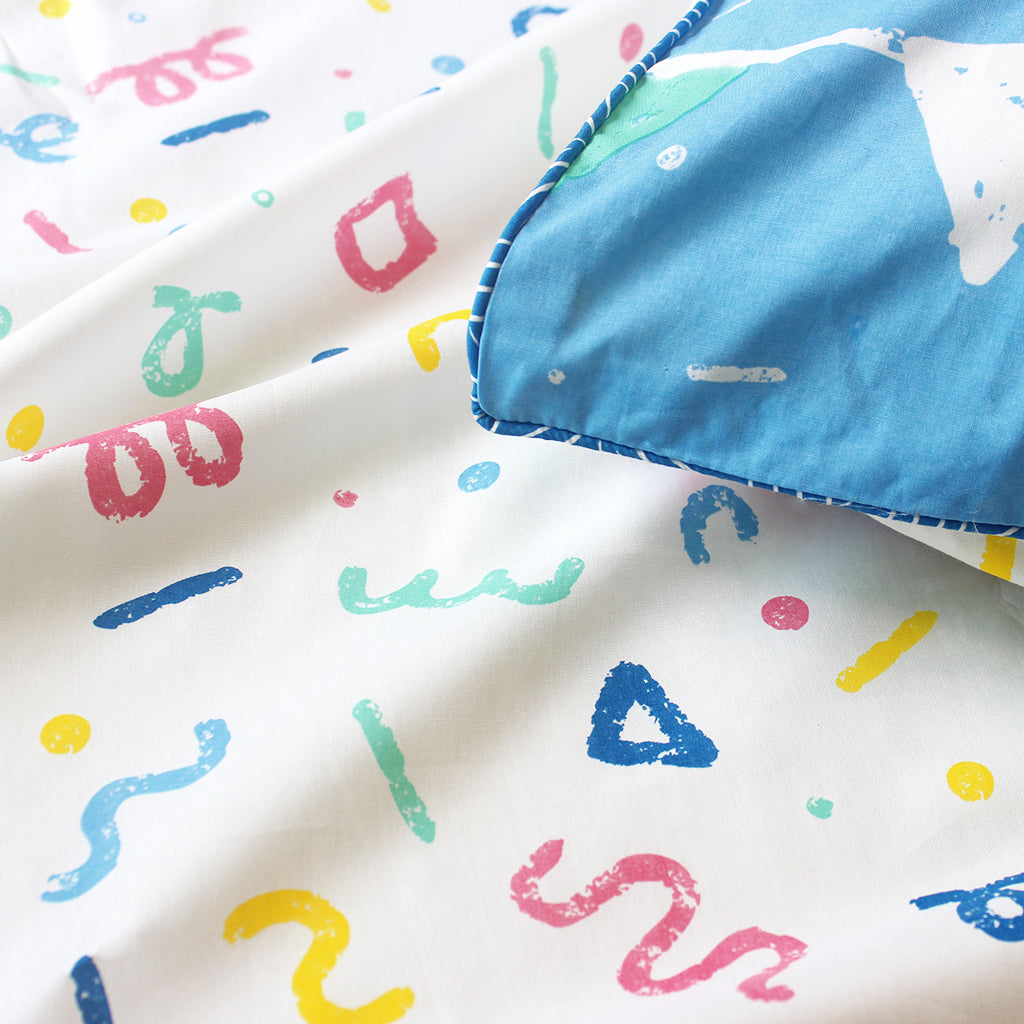 Confetti Pop Pastel 100% Cotton Bedsheet for Boys and Girls with Pillow Cover - Single/Double/King (Can be Personalised) (Copy) (Copy)