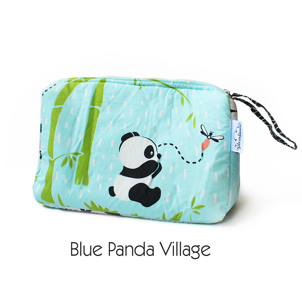 Set of 2 Multipurpose Pouches with Waterproof Lining || Multipurpose, Stationery Pouch, Toiletries Pouch, Accessories Pouch - Any 2 of Your Choice