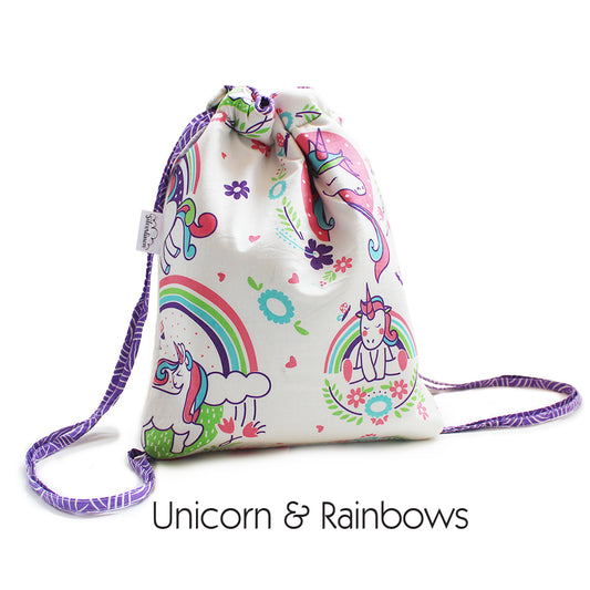Set of 2 Drawstring Bags with Waterproof Lining - Any 2 of Your Choice