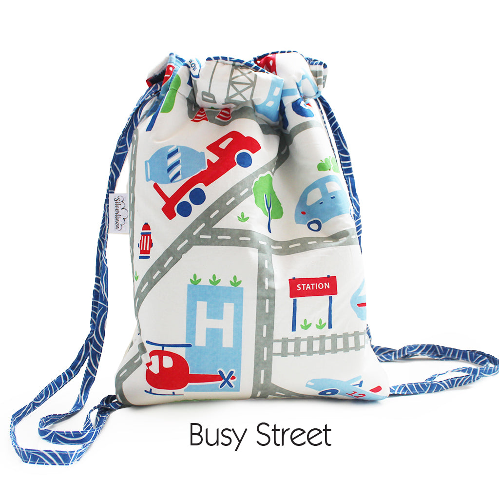 Set of 2 Drawstring Bags with Waterproof Lining - Any 2 of Your Choice