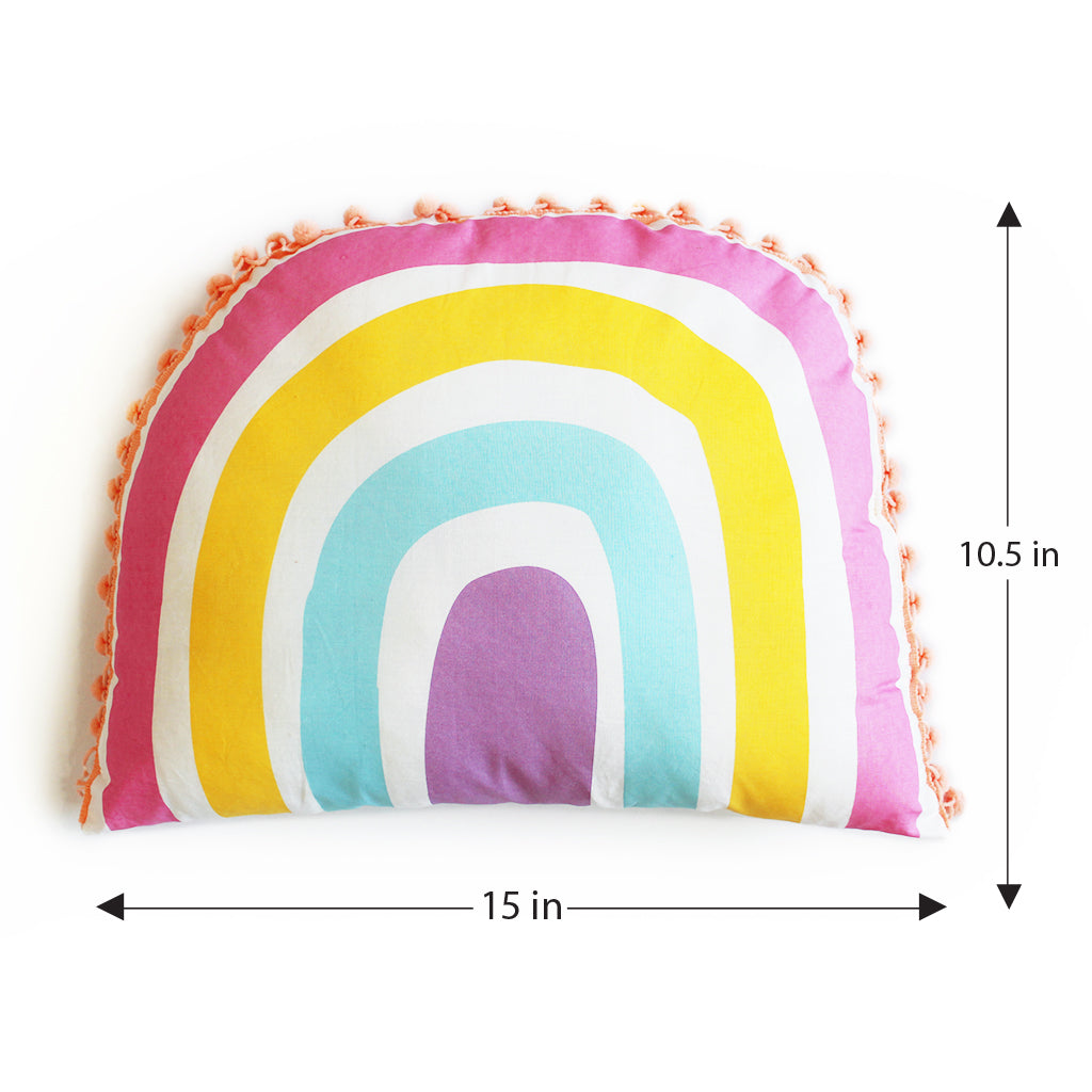 Rainbow Shape Cushion for Girls (Can be Personalised)