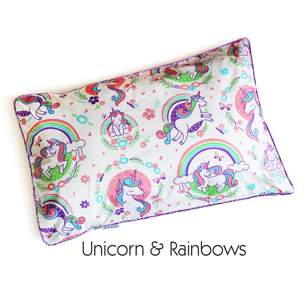 100% Cotton Single Pillow Cover with Piping (PILLOW NOT INCLUDED)  || Fits All Standard Size Pillows, Back Flap Closure